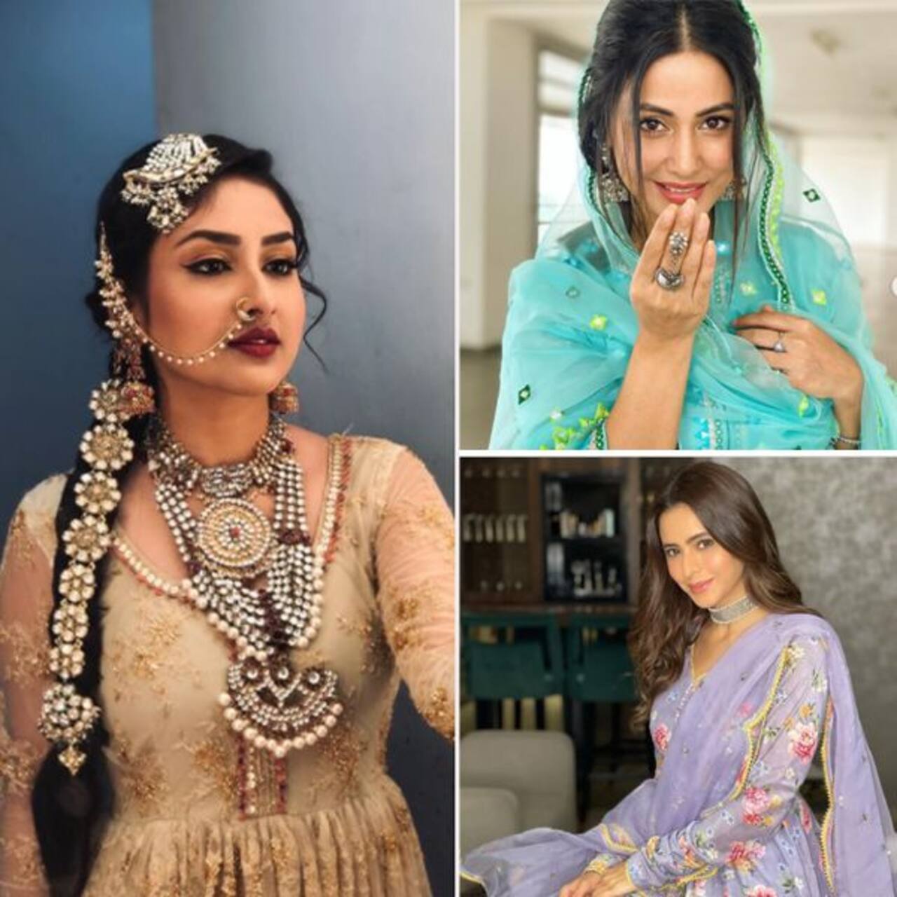 Eid Ul Adha 2021 Hina Khan Aamna Sharif To Barrister Babu Star Anchal Sahus Eid Look Will 