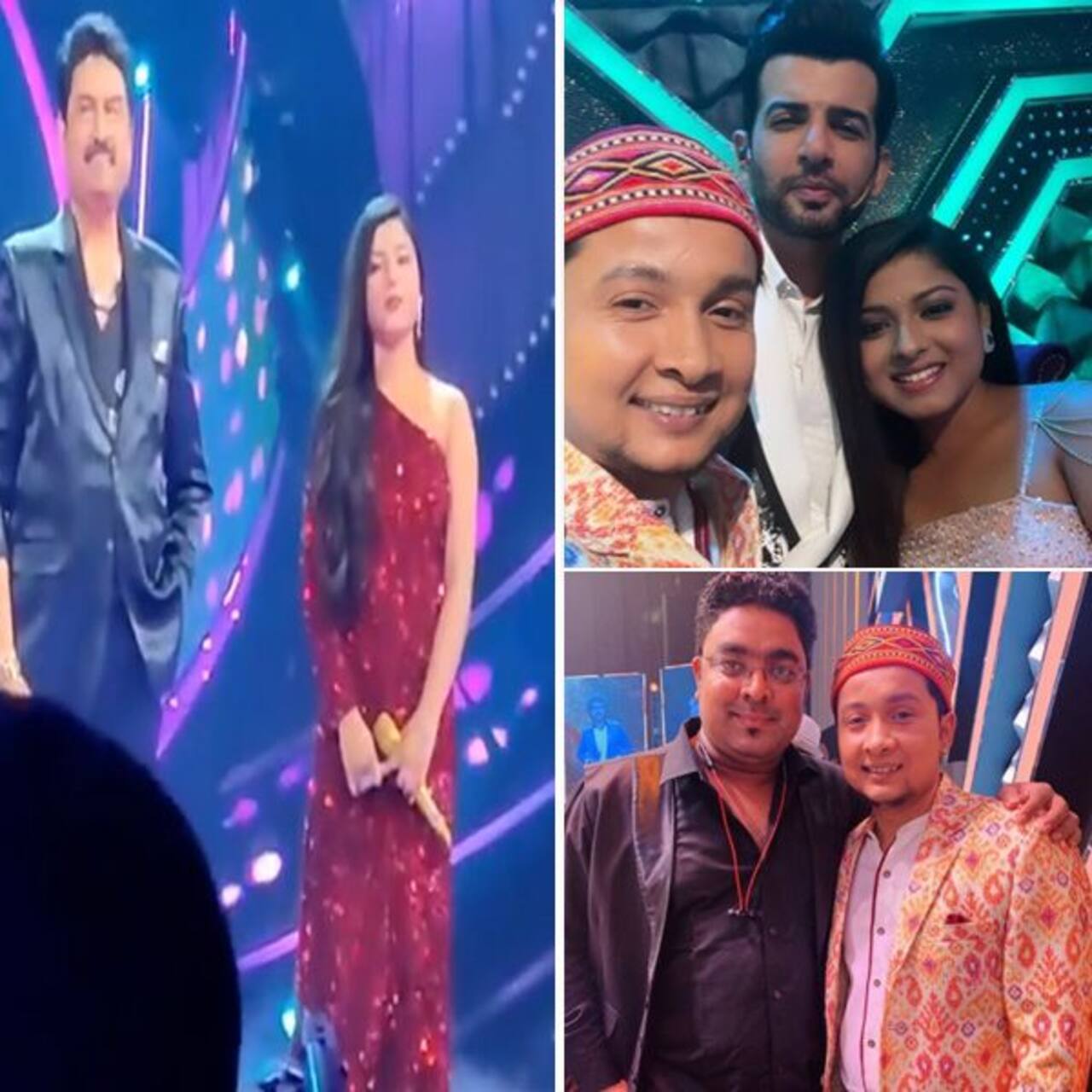 Indian Idol 12 Finale की शूटिंग शुरू सेट से वायरल हुईं Arunita Kanjilal और Pawandeep Rajan की 