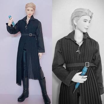 BTS RM aka Kim Namjoon s Mattel Doll version has dimples that are