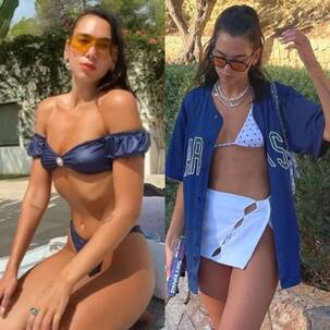 Dua Lipa slips into a bikini, chills with friends and enjoys some great food during latest vacation – see pics