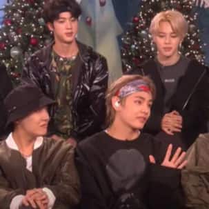 Watch: V's reaction to Ellen DeGeneres' question if BTS members have hooked up with ARMY will leave you in splits