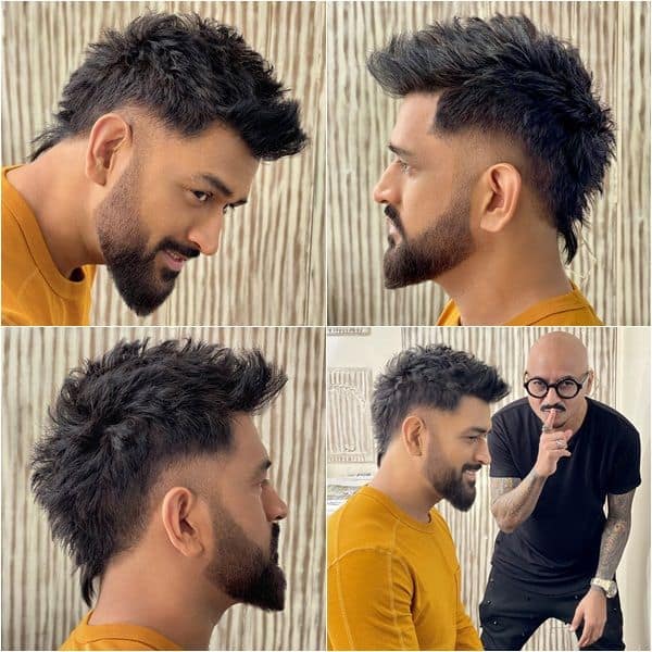 MS Dhoni flaunts his new hairstyle with vintage twist in style, oozes swag;  PICS | PINKVILLA