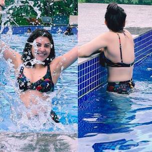 Acharya actress Kajal Aggarwal enjoys a pool day and her bikini avatar is too hot to handle – view pics