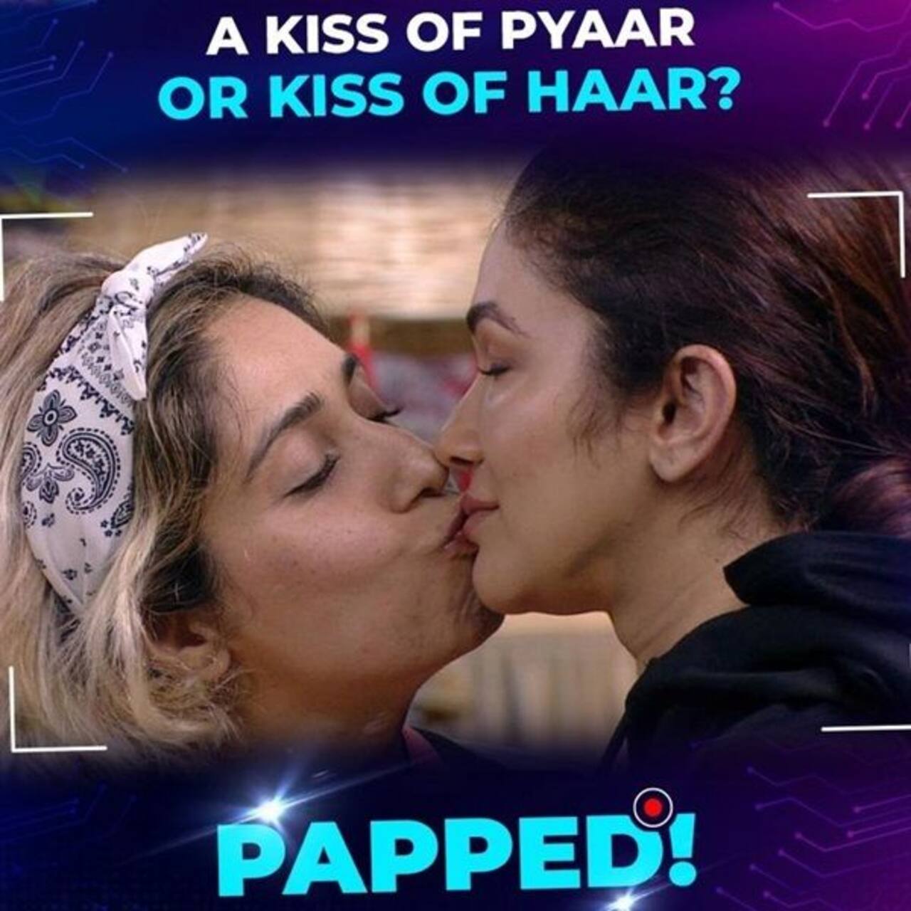 Bigg Boss Ott Neha Bhasin Locks Lips With Ridhima Pandit And Akshara Singh To Win Statue Task 