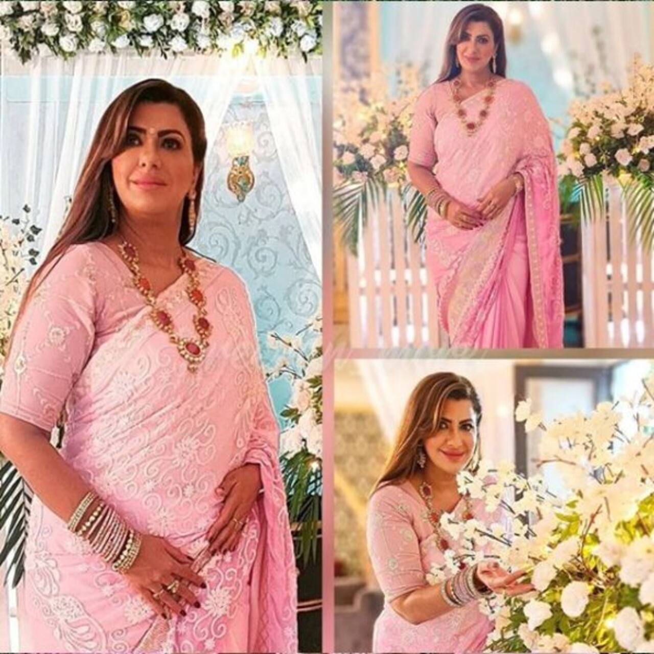 बला की खूबसूरत लग रही है प्रीता (Shraddha Arya) की सास