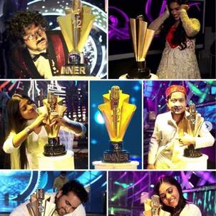 Indian Idol 12 का फिनाले शुरू होते ही ट्रॉफी के आसपास मंडराते दिखे फाइनलिस्ट, Sayli Kamble ने ली बलाईयां