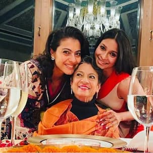 Kajol ने फिल्मी अंदाज में मनाया अपनी मॉम Tanuja का बर्थडे, देखें जश्न की इनसाइड फोटोज