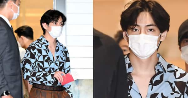 JungKook is all smiles in his latest airport fashion snap, all
