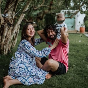Nakuul Mehta and Jankee Parekh finally introduce baby Sufi to the world and the little blue eyed boy will steal your heart away - Watch Video