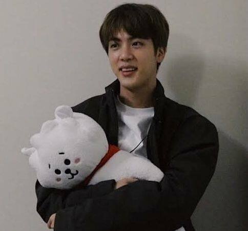 bts jin teddy bear