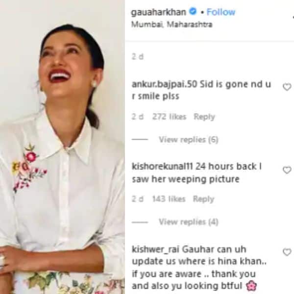 Gauahar Khan trolled for posting smiling photos a few hours after sharing pictures with Sidharth