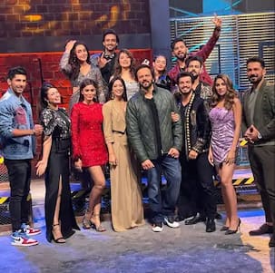 Khatron Ke Khiladi 11 Finale: Divyanka Tripathi, Shweta Tiwari और Nikki Tamboli ने Rohit Shetty के साथ की जमकर मस्ती, देखें Inside Pics