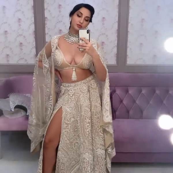 Nora Fatehi stuns in a luxurious all-Fendace outfit in Abu Dhabi - Times of  India