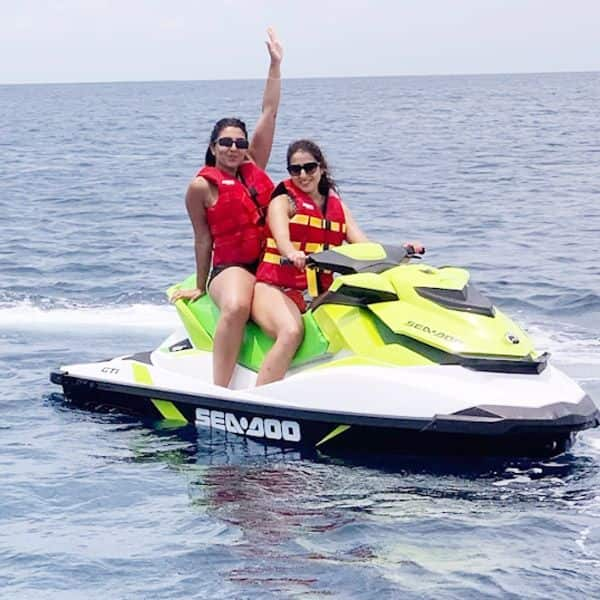 Sara Ali Khan poses happily as she goes jet skiing in the Maldives ...