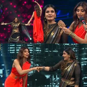 Shilpa Shetty grooves with Sheher Ki Ladki Raveena Tandon on Super Dancer Chapter 4; takes a jibe at Akshay Kumar and Suneil Shetty – Watch