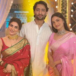 Pavitra Rishta 2's Shaheer Sheikh and Ankita Lokhande's pictures with Kundali Bhagya's Shraddha Arya cannot be missed – view pics