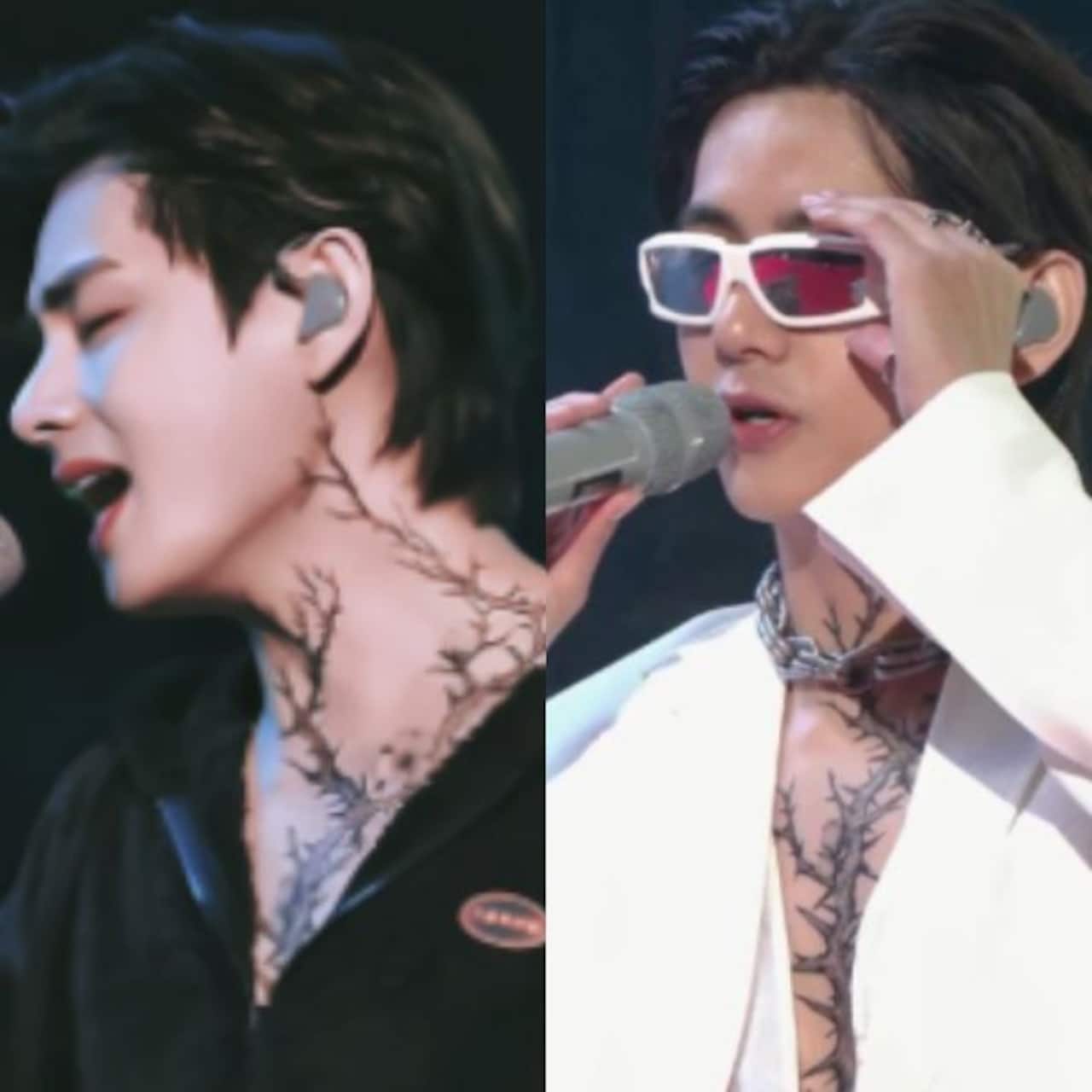 BTS PTD Online Concert: Kim Taehyung's tattoo and fishtail trousers, SUGA's  man-skirt and Jimin's bare it all jacket - here's how the Bangtan boys made  it a SEXY Sunday — view pics