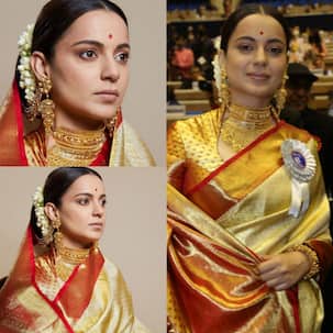 67th National Film Awards: Kangana Ranaut dons a classic Kanjeevaram saree for the Big day; bags a joint National award for THESE films – view pics