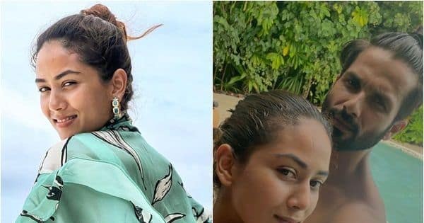 Mira Rajput shows off her 'beach bum' in a white bikini as she vacays with Shahid Kapoor in the Maldives  view pics