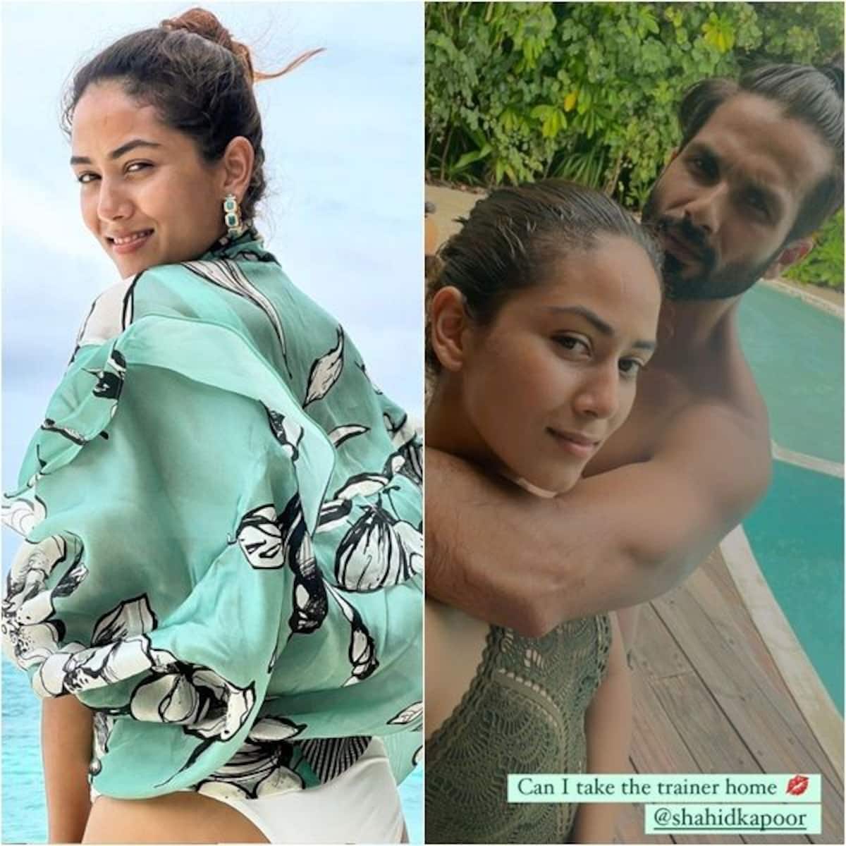 Mira Rajput shows off her &#39;beach bum&#39; in a white bikini as she vacays with  Shahid Kapoor in the Maldives – view pics
