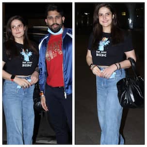 मुंबई एयरपोर्ट पर बॉयफ्रेंड Shivashish Mishra संग खिलखिलाती दिखी Zareen Khan