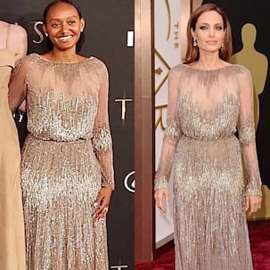 Eternals premiere: Angelina Jolie's daughter Zahara Jolie-Pitt wears the same gown that her mother wore at Oscars 2014 – view pics