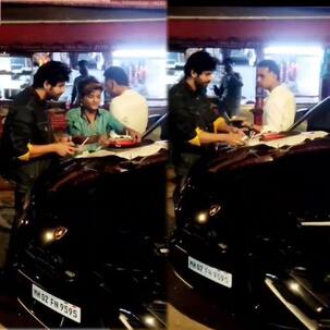 Dhamaka star Kartik Aaryan stops by Chinese van on way back from Bigg Boss 15 sets, enjoys meal on his Lamborghini's bonnet – watch viral video