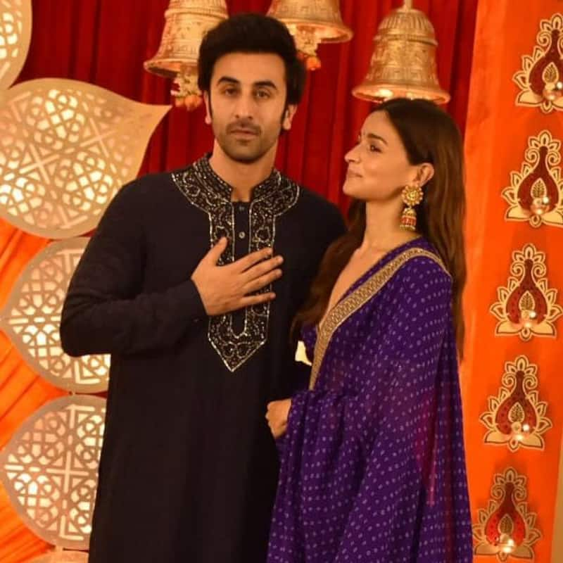 OMG! Ranbir Kapoor kicks Alia Bhatt's lehenga; fans ask her to dump him – watch video