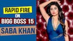 Except Umar Riaz, know Saba Khan's favorite contestant in Bigg Boss 15 house, Fun rapid fire in Bigg Boss!  Must watch