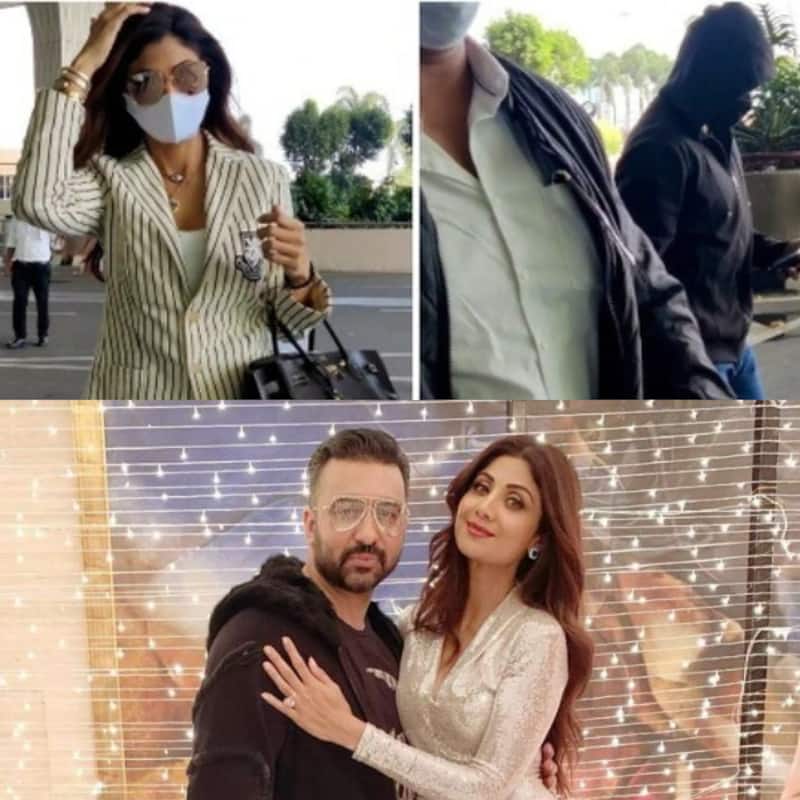 Shilpa Shetty's husband Raj Kundra gets trolled for hiding face at airport; 'Aisa kaam mat karo ki muh chupana pade' – watch