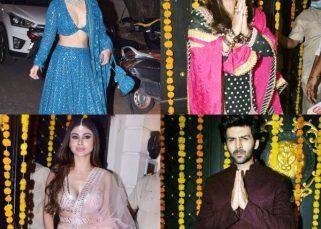 Hina Khan, Mouni Roy, Kartik Aaryan and other celebrities arrive in style at Ekta Kapoor’s Diwali bash