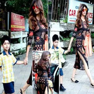 Shilpa Shetty Kundra ने लॉन्ग कट ड्रेस में फ्लॉन्ट किए लेग्स, लोग बोले- 'पैंट पहनना भूल गई...'