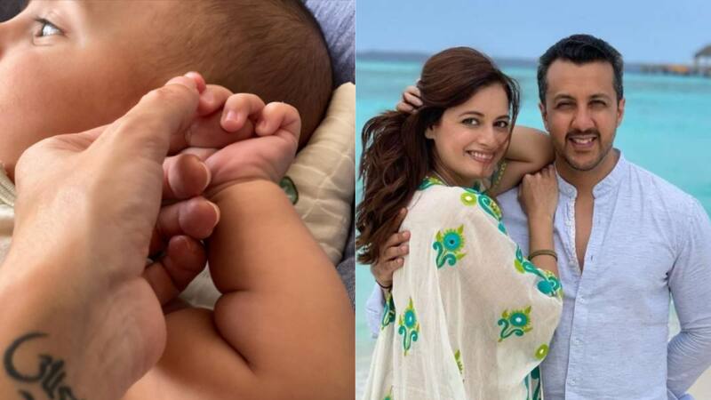 Dia Mirza shares a glimpse of 4-month-old son Avyaan Azaad and it's the cutest thing on the internet today