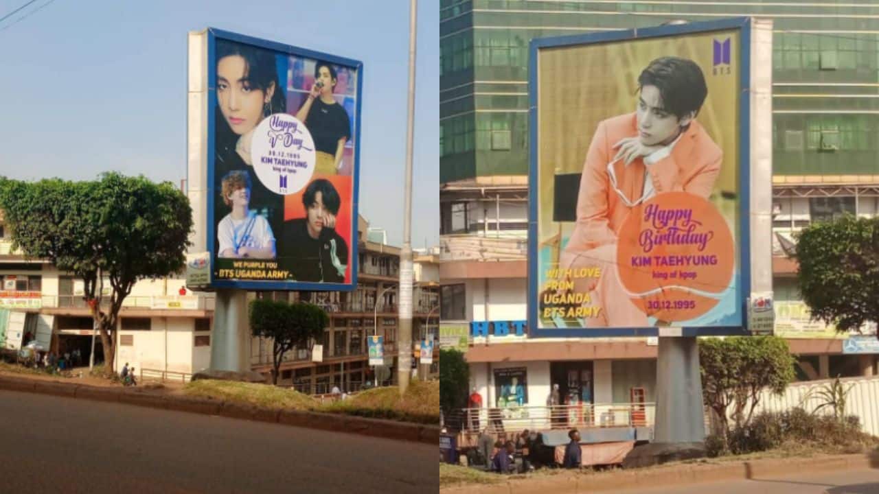 Kim Taehyung’s billboards in Uganda