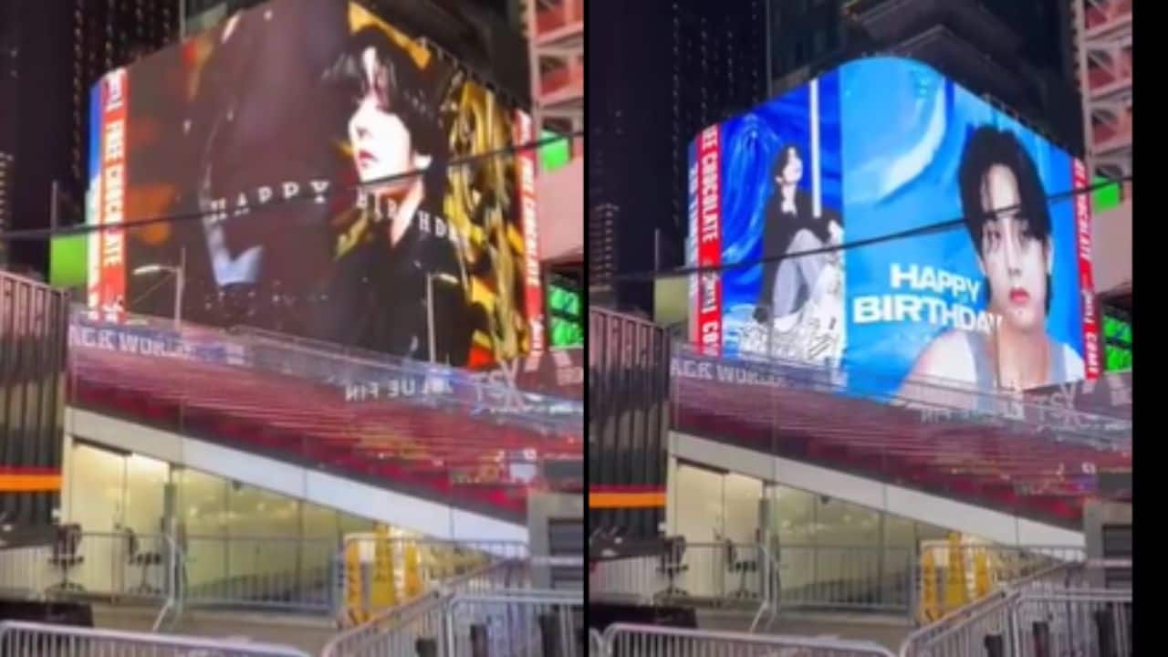Kim Taehyung's USA fans put him on Times Square