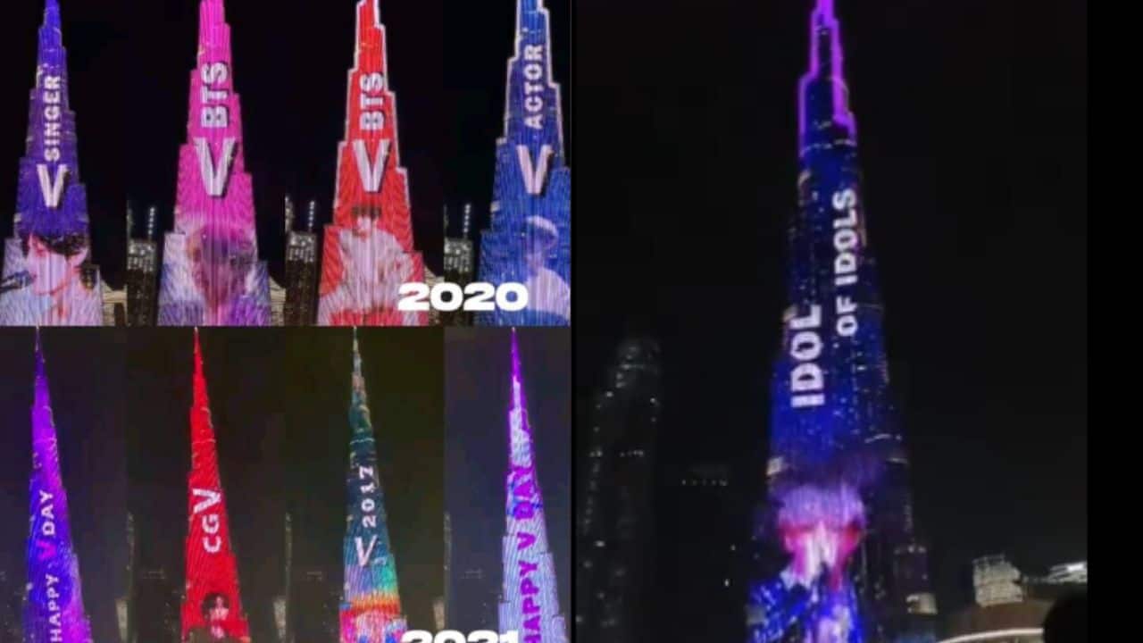Dubai’s Burj Khalifa lights up for him