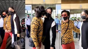 Ranveer Singh kisses Deepika Padukone at the airport; netizens troll them saying, 'Outfits exchange ho gayi jaldi jaldi mein'