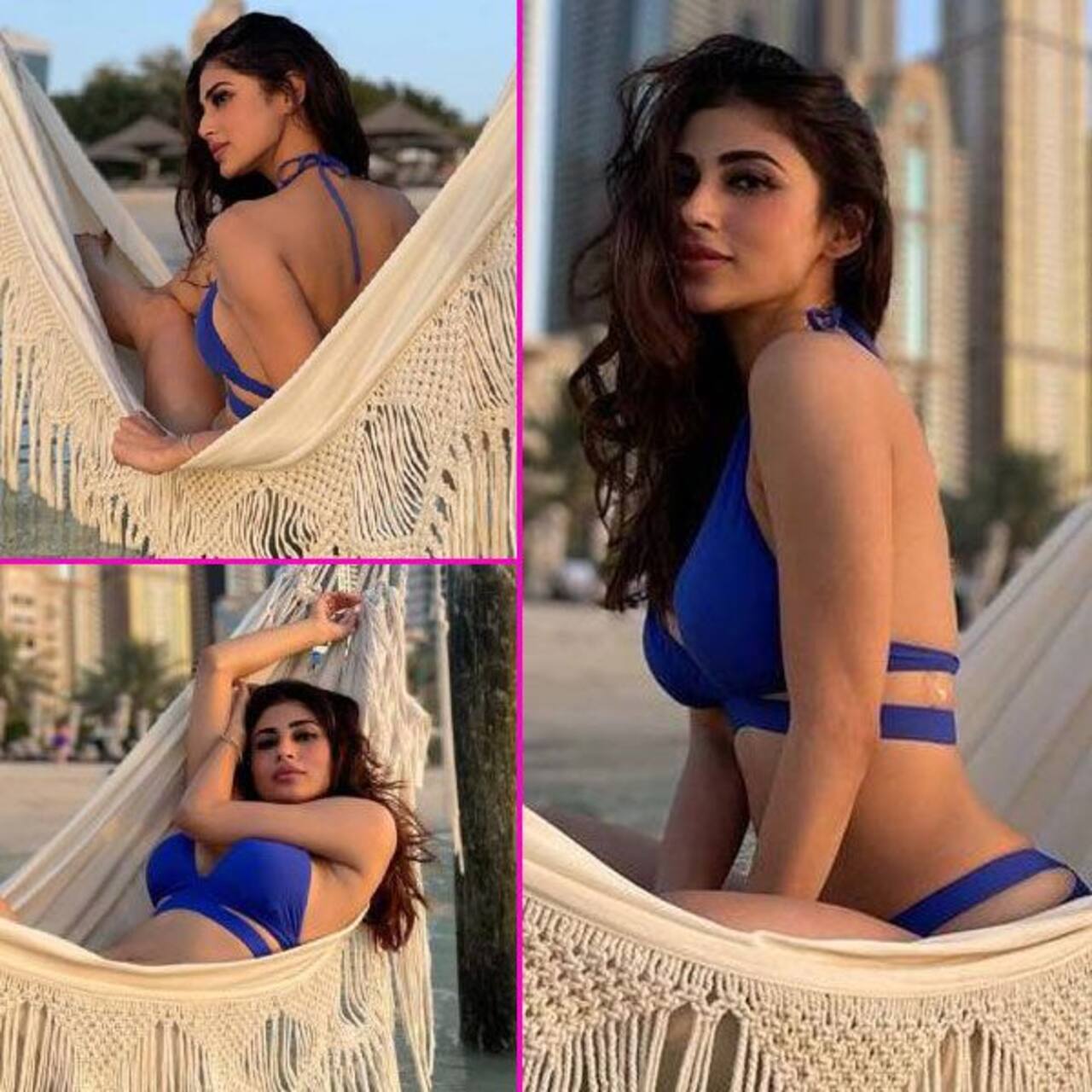 ब्लू बिकिनी में दिखीं Mouni Roy