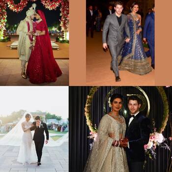 Priyanka Chopra's wedding gown had 11,632 Swarovski crystals. See