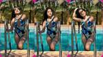 Urfi Javed came wearing a blue monokini in the pool, trolls said, 'It is cold in the cold...'