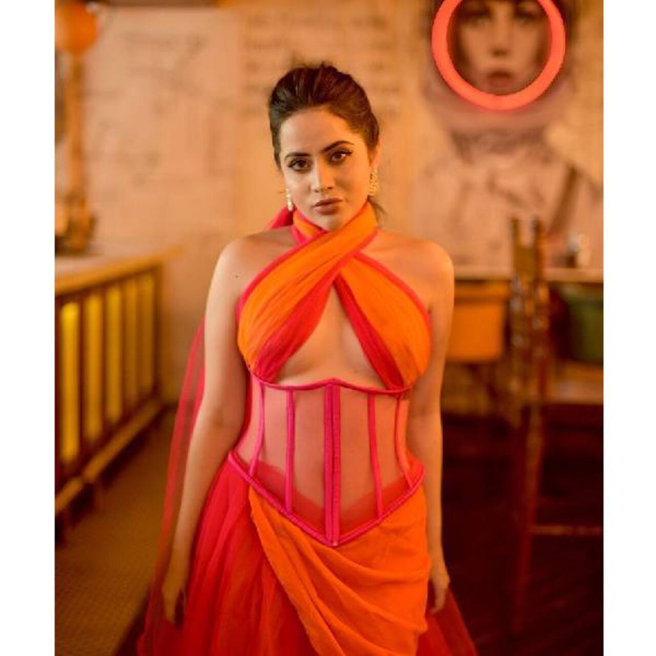 ‘Yeh bra pehenti hi nahi hai,’ Urfi Javed trolled for her ‘revealing’ corset and dupatta look