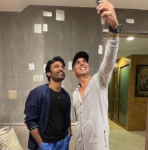 Akshay Kumar praises his Atrangi Re co star Dhanush, 'I look up to your Amazing talent', shares a selfie with him
