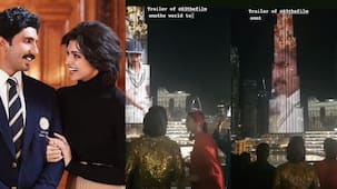 Burj Khalifa पर दिखाया गया 83 Trailer, एक्साइटेड Deepika Padukone ने Ranveer Singh को किया हग