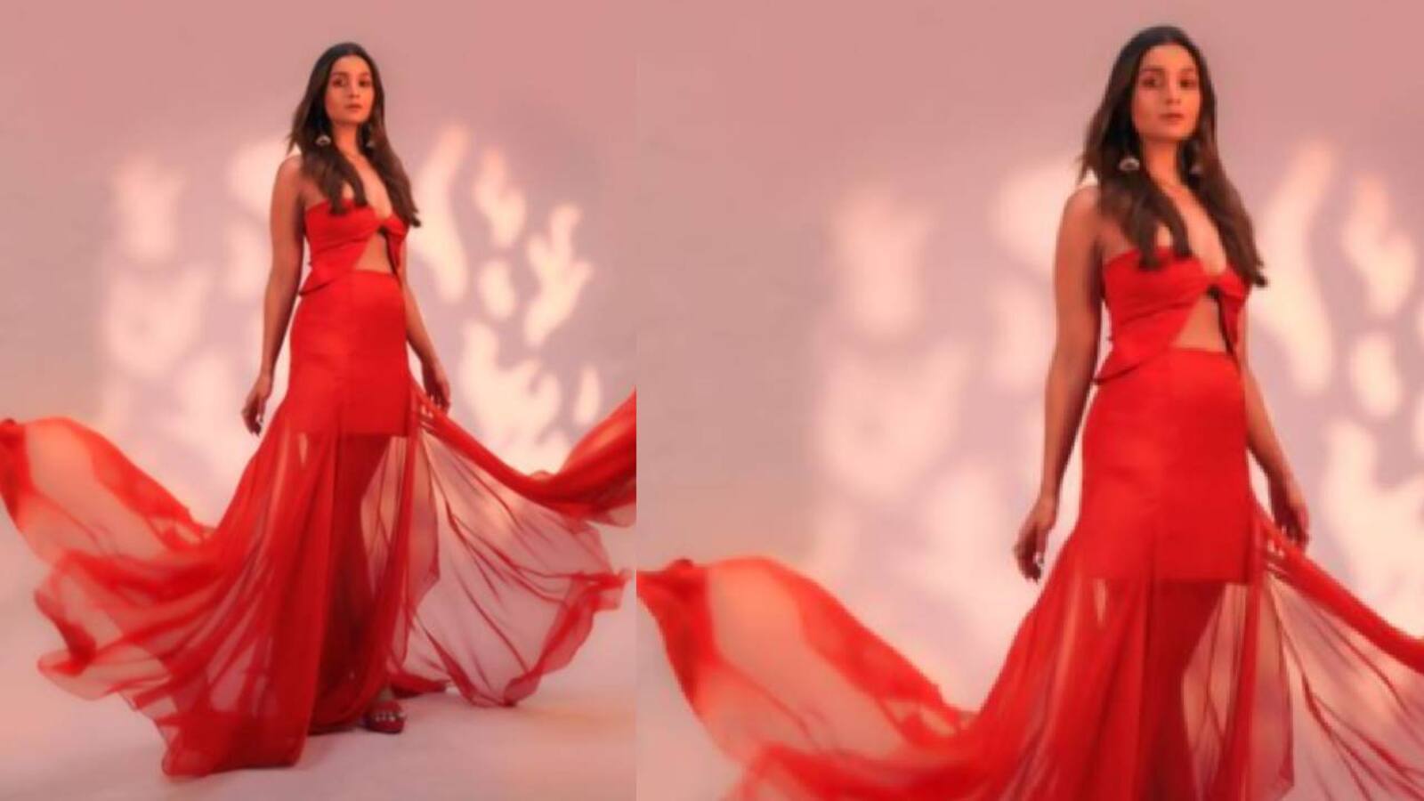 Brahmastra Actress Alia Bhatt Oozes Oomph In This Sexy Red Dress Flaunts Her Figure In Style 