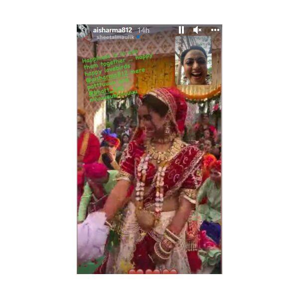 ऐश्वर्या शर्मा (Aishwarya Sharma) की शादी में वीडियो कॉल के जरिए शामिल हुई ऑन स्क्रीन सास