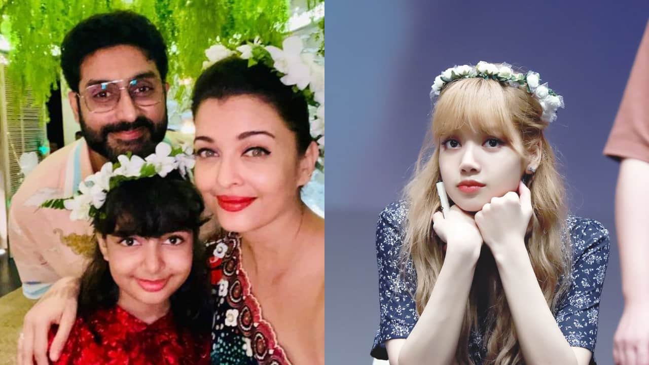 Aaradhya and Lisa in a flower tiara