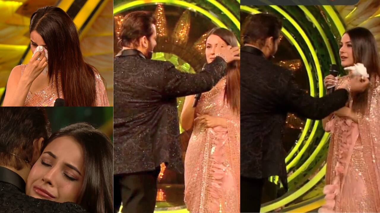 Salman Khan and Shehnaaz Gill emotional moments