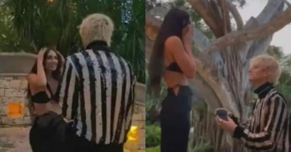Megan Fox and Machine Gun Kelly get ENGAGED in a romantic proposal – watch video
