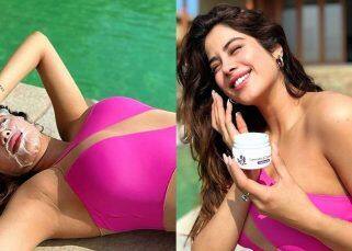 Janhvi Kapoor massively trolled for wearing a pink swimsuit; netizens question her fashion choice – see pics