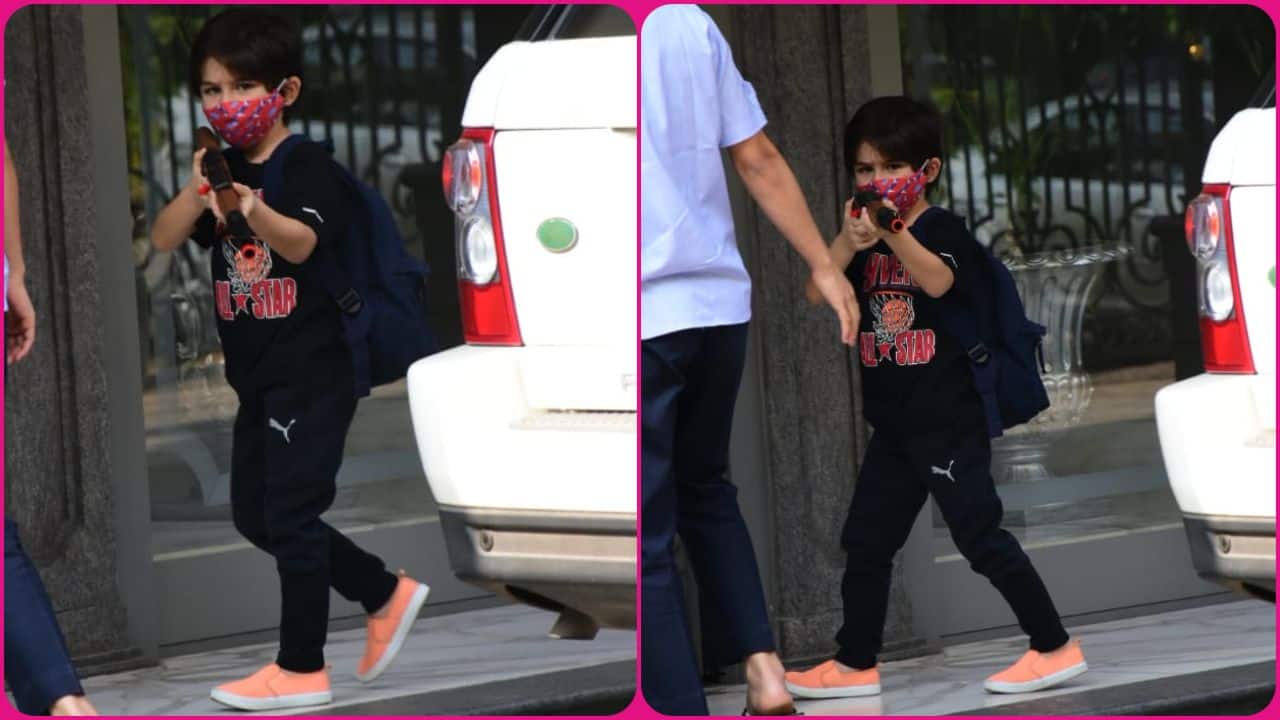 Taimur Ali Khan ने मीडिया पर्सन्स पर तान दी बंदूक